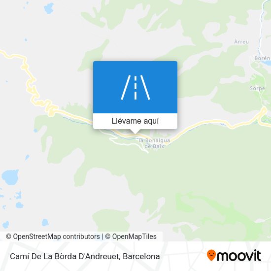 Mapa Camí De La Bòrda D'Andreuet