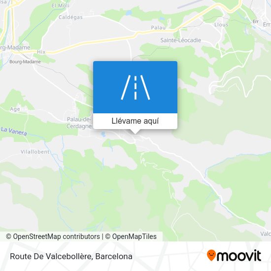Mapa Route De Valcebollère