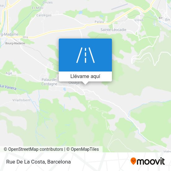 Mapa Rue De La Costa