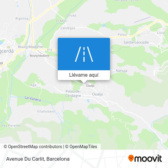 Mapa Avenue Du Carlit
