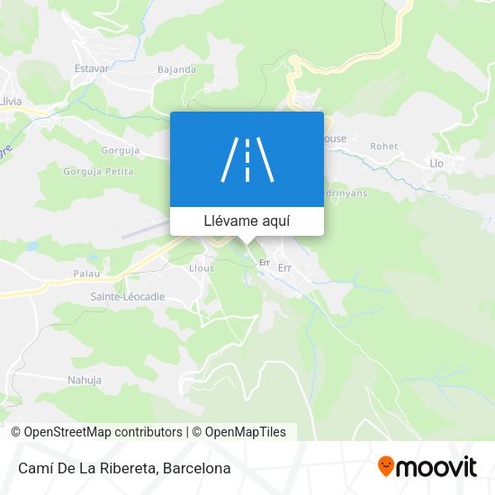 Mapa Camí De La Ribereta