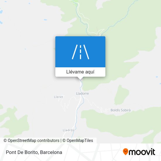 Mapa Pont De Borito