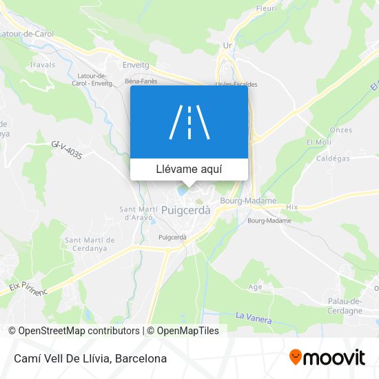 Mapa Camí Vell De Llívia