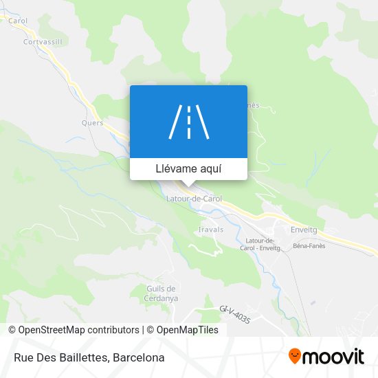 Mapa Rue Des Baillettes
