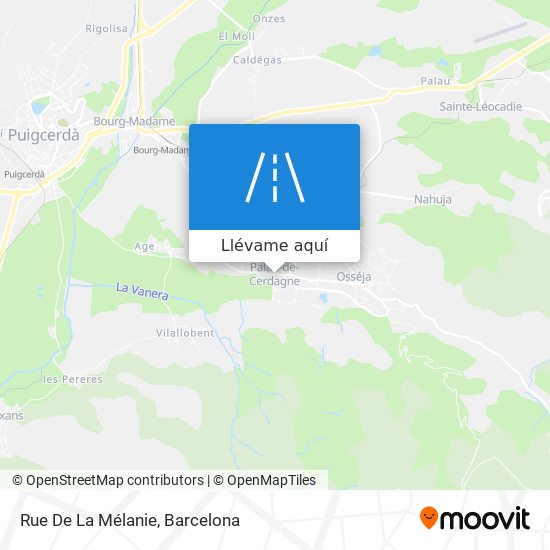 Mapa Rue De La Mélanie