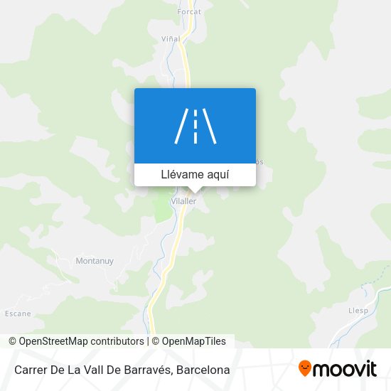 Mapa Carrer De La Vall De Barravés
