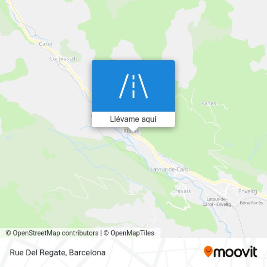 Mapa Rue Del Regate