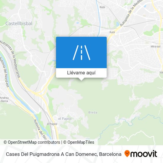 Mapa Cases Del Puigmadrona A Can Domenec