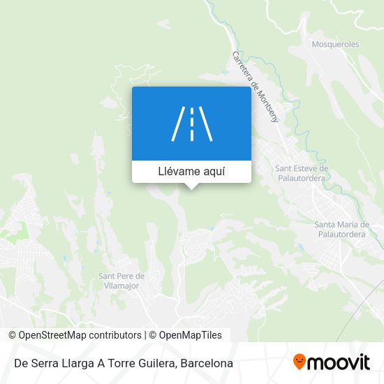 Mapa De Serra Llarga A Torre Guilera