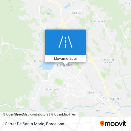 Mapa Carrer De Santa Maria