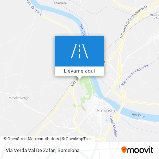 Mapa Via Verda Val De Zafàn