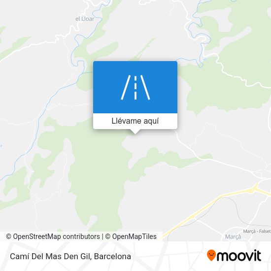 Mapa Camí Del Mas Den Gil