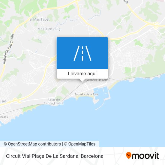 Mapa Circuit Vial Plaça De La Sardana