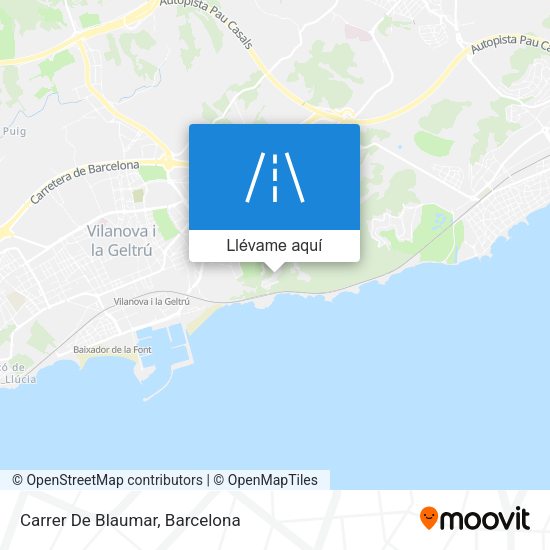 Mapa Carrer De Blaumar