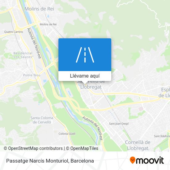 Mapa Passatge Narcís Monturiol