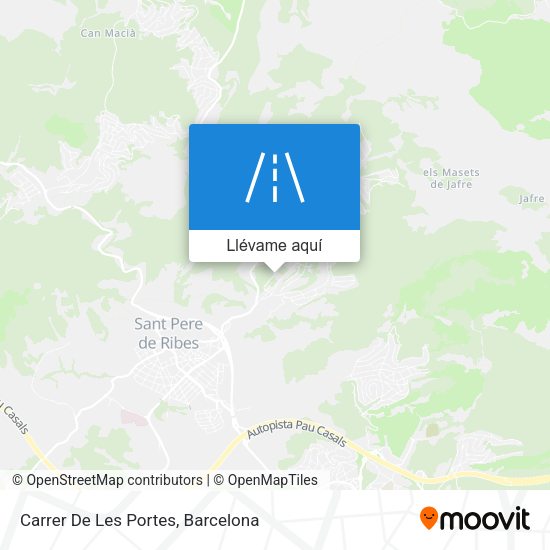 Mapa Carrer De Les Portes