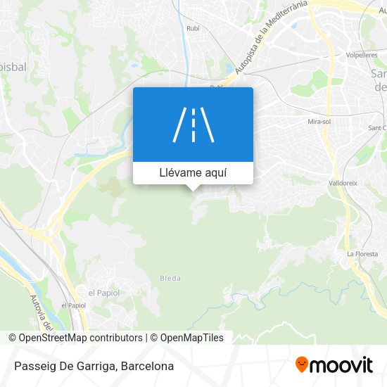 Mapa Passeig De Garriga