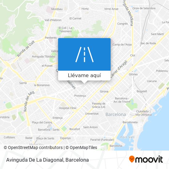 Mapa Avinguda De La Diagonal