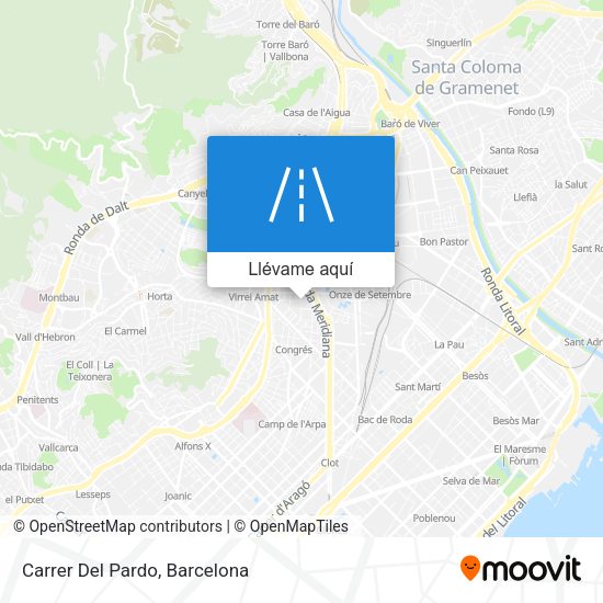 Mapa Carrer Del Pardo