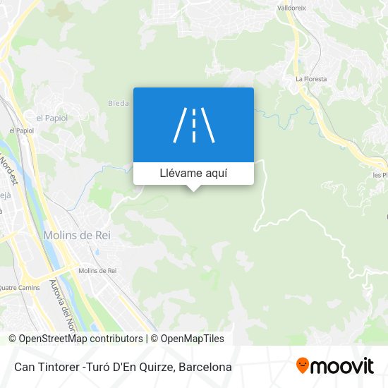 Mapa Can Tintorer -Turó D'En Quirze