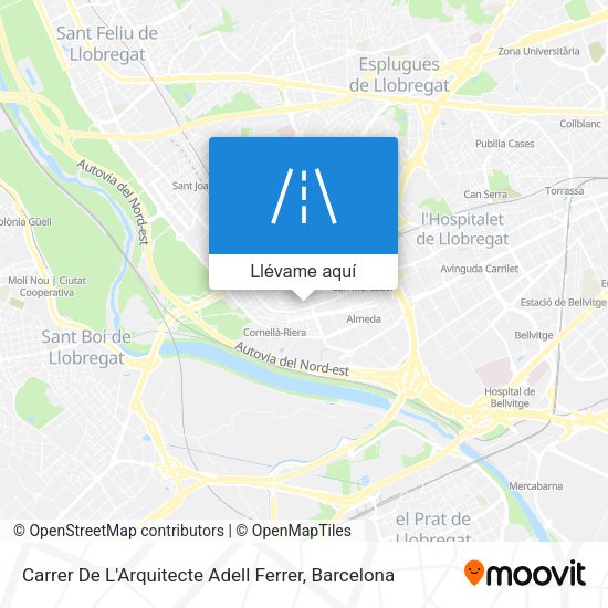 Mapa Carrer De L'Arquitecte Adell Ferrer