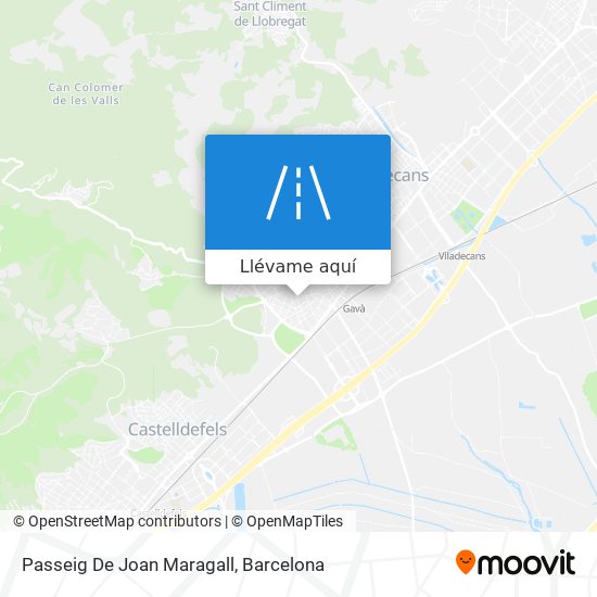 Mapa Passeig De Joan Maragall