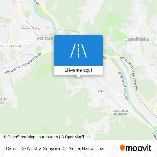 Mapa Carrer De Nostra Senyora De Núria