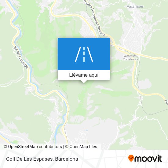 Mapa Coll De Les Espases