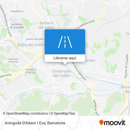 Mapa Avinguda D'Adam I Eva