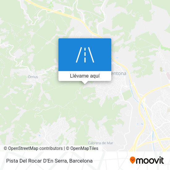 Mapa Pista Del Rocar D'En Serra
