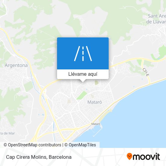 Mapa Cap Cirera Molins