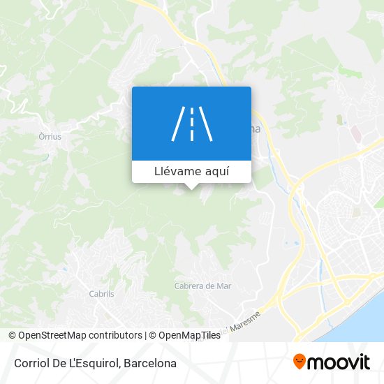 Mapa Corriol De L'Esquirol