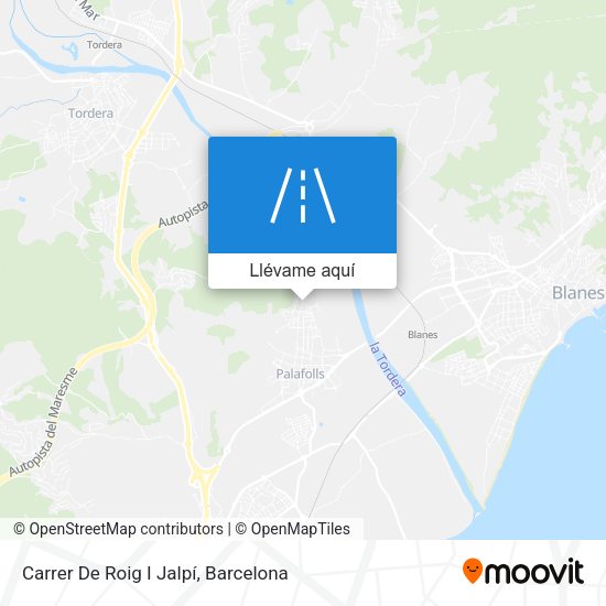 Mapa Carrer De Roig I Jalpí
