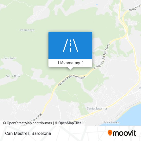 Mapa Can Mestres