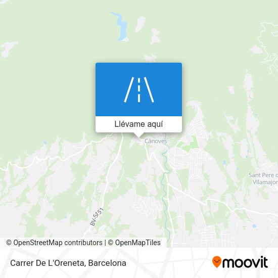 Mapa Carrer De L'Oreneta