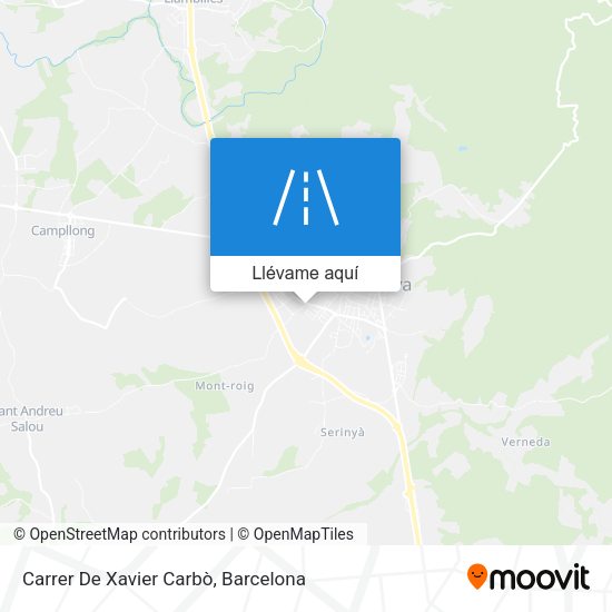 Mapa Carrer De Xavier Carbò
