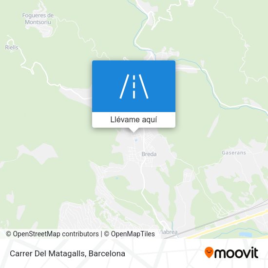 Mapa Carrer Del Matagalls