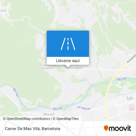 Mapa Carrer De Mas Vilà