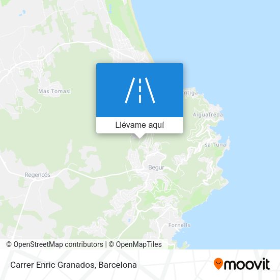 Mapa Carrer Enric Granados