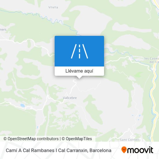 Mapa Camí A Cal Rambanes I Cal Carranxin