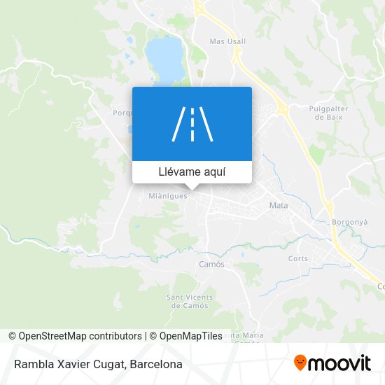 Mapa Rambla Xavier Cugat