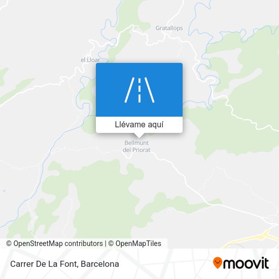 Mapa Carrer De La Font