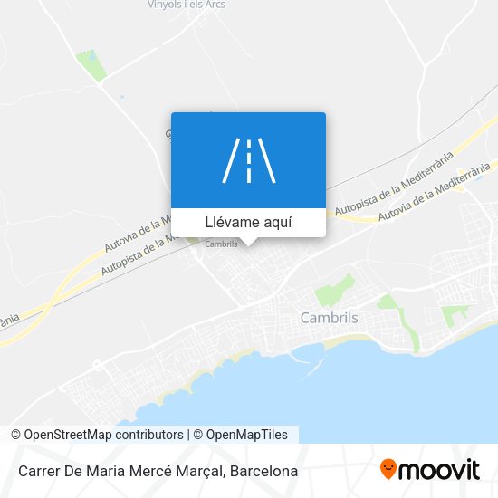 Mapa Carrer De Maria Mercé Marçal