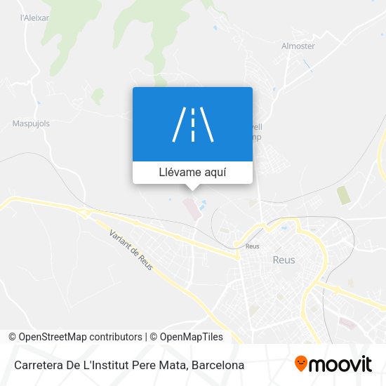 Mapa Carretera De L'Institut Pere Mata