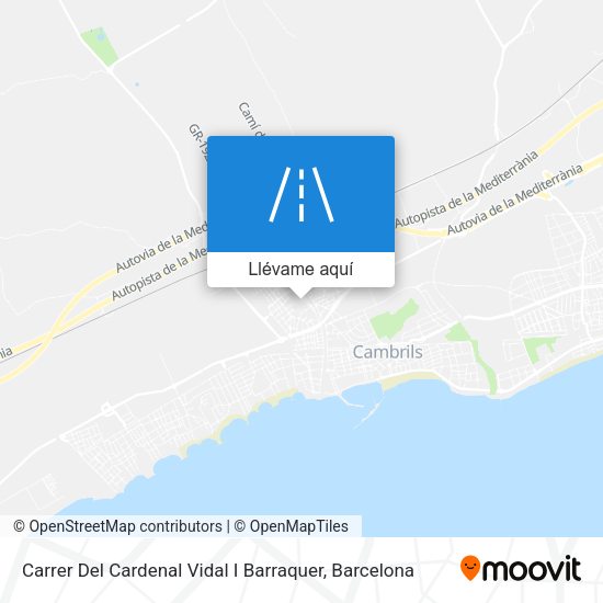 Mapa Carrer Del Cardenal Vidal I Barraquer