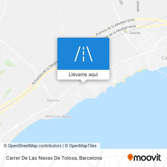 Mapa Carrer De Las Navas De Tolosa