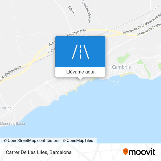 Mapa Carrer De Les Liles