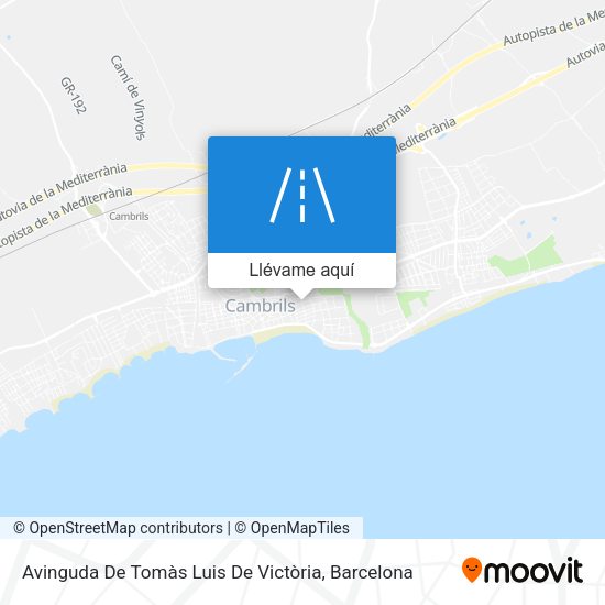 Mapa Avinguda De Tomàs Luis De Victòria
