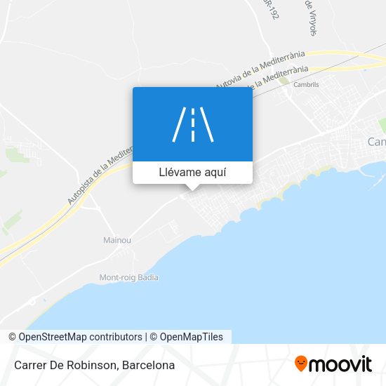 Mapa Carrer De Robinson