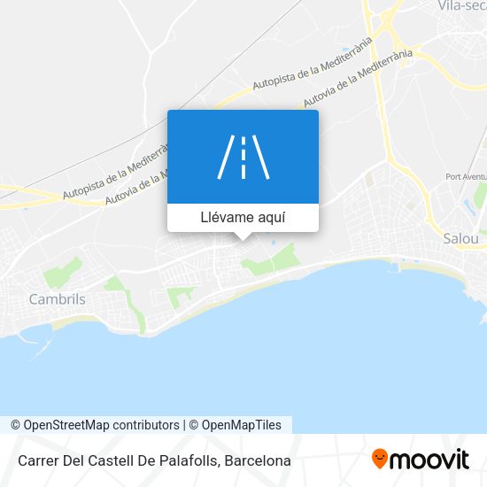 Mapa Carrer Del Castell De Palafolls